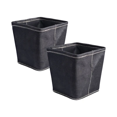 DII® 13" Zig Zag Stitch Trapezoid Fabric Bins
