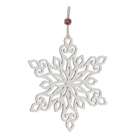 Wood Cut-Out Snowflake Ornaments Set
