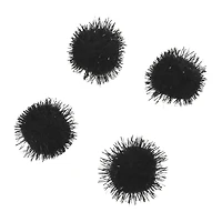 Black Sparkle Pom Poms by Creatology™