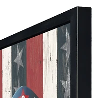 18" x 24" Patriotic Ice Cream Pup Framed Print