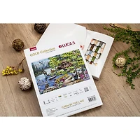 Luca-S Cabin By The Lake Counted Cross-Stitch Kit