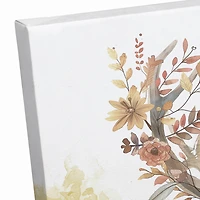 Ornate Autumn Deer 16" x 16" Canvas Wall Art