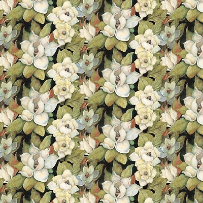 Springs Creative Iridescent Peacock Magnolia Cotton Fabric