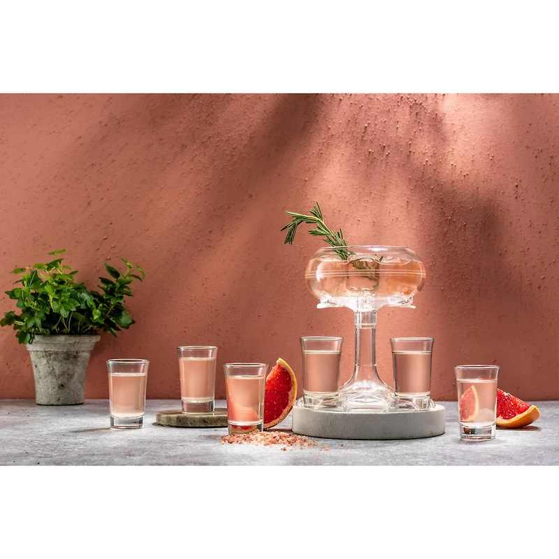 JoyJolt® Drink Dispenser & Shot Glass Set