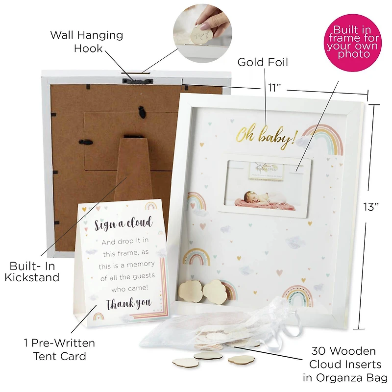 Kate Aspen Boho Rainbow Baby Shower Guest Book Alternative