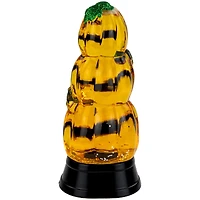 6.5" Orange LED Stacked Jack O' Lanterns Halloween Snow Globe