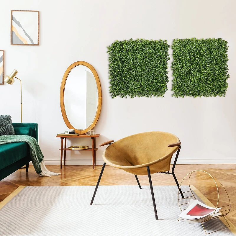 Boxwood Artificial Wall Mats, 2ct.