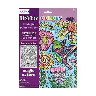 OOLY Hidden Colors Magic Nature Magic Paint Sheets