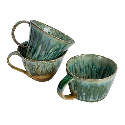 Hello Honey® 10oz. Marine & Rust Stoneware Mug, 3ct.