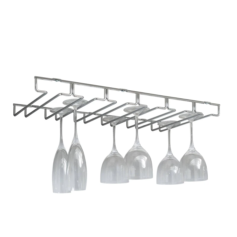 Organize It All Chrome Stemware Rack