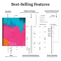 TF Publishing 2023 - 2024 Paint Splatter Large Monthly Planner