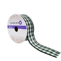 1.5" x 10yd. Wired Gingham Ribbon by Celebrate It