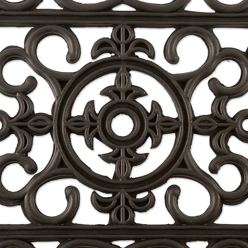 DII® J&M Wrought Iron Rubber Doormat