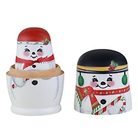 Mr. Christmas Nesting Snowman Family Set