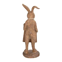 Hello Honey® Rabbit Figurine Holding Working Chalkboard