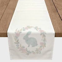 Easter Wreath 2 16" x 90" Poly Twill Table Runner