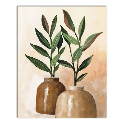 Organic Jars 16" x 20" Canvas Wall Art