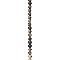 12 Pack: Black Network Stone Rondelle Beads, 4mm by Bead Landing®