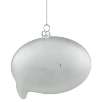 4.75" Pride 'Love is Love' Speech Bubble Glass Christmas Ornament