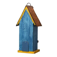 Glitzhome® 13.75" Distressed Flower Birdhouse