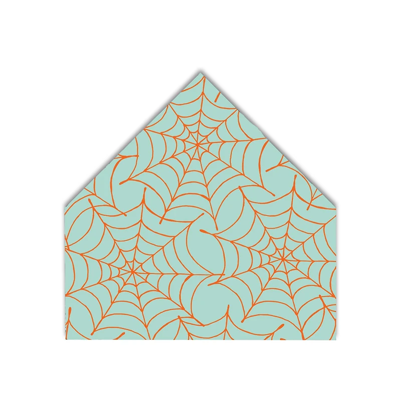 Blue Spider Webs House Shaped Canvas