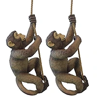 Design Toscano® 20" Makokou the Climbing Monkey Statue, 2ct.