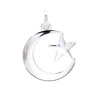 Silver Plated Star & Moon Charm by Bead Landing™