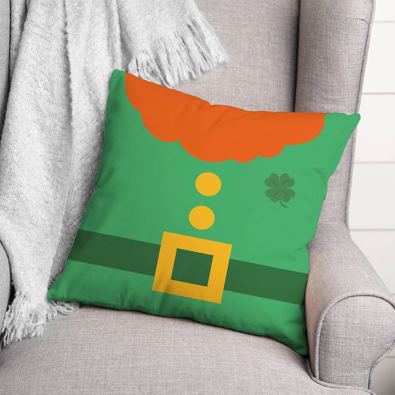 Leprechaun Suit Print Throw Pillow