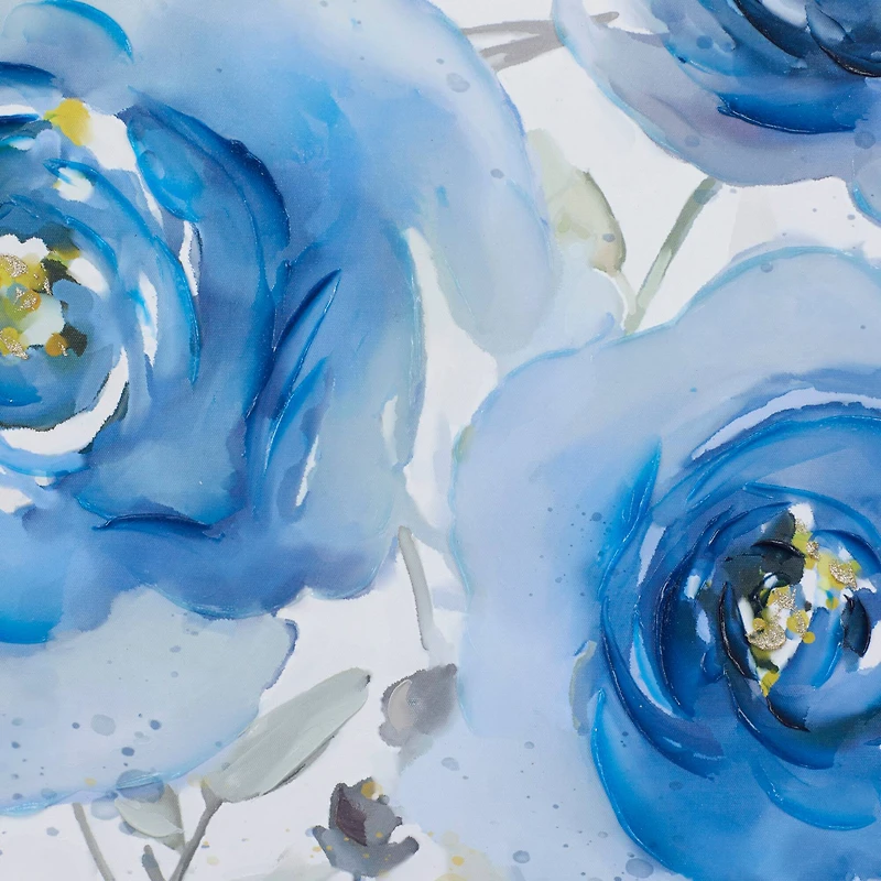 Blue Polystone French Country Framed Wall Art, 32" x 32"