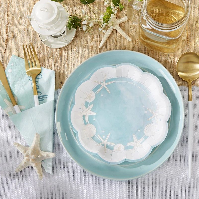 Kate Aspen® 7" Beach Party Premium Paper Plates, 64ct.