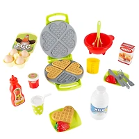 Toy Time Kids Toy Waffle Iron Set With Music & Lights