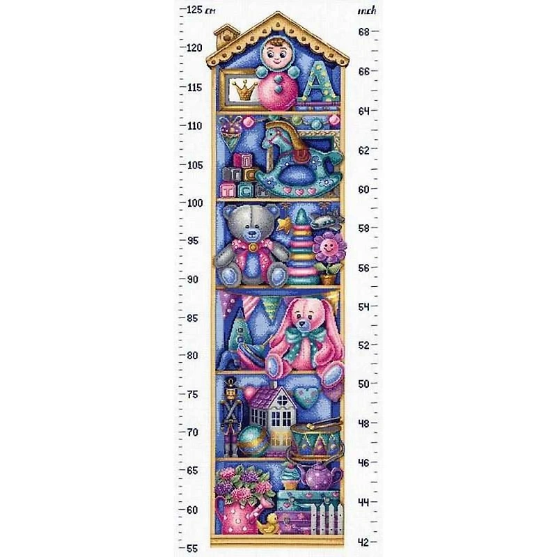 MP Studia Height Chart Toys Cross Stitch Kit