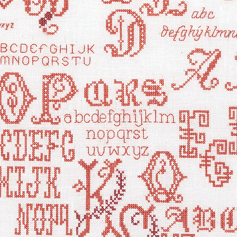 Thea Gouverneur Antique Character Sampler Cross Stitch Kit