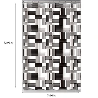 Bath Bliss Woven Stripes Design Shower Curtain