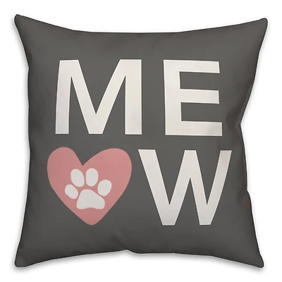 Meow Throw Pillow