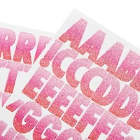 Glitter Pink Ombre Alphabet Stickers by Recollections™