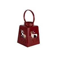 LED Lighted Tree  Snowflake and Reindeer Christmas Candle Lanterns - 8" - Set of 3