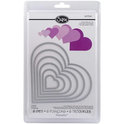 Sizzix® Framelits™ Hearts Die Set