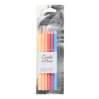 Conté à Paris™ Portrait 6 Color Pastel Pencil Set