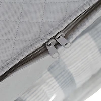 Honey Can Do Gray Clothes Storage Bags with Handles and Clear-View Windows, 3ct.