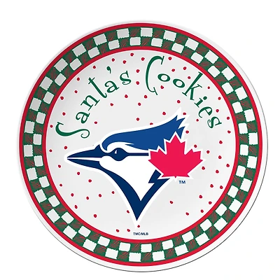 The Memory Company MLB 10" Ceramic Santa Cookie Plate