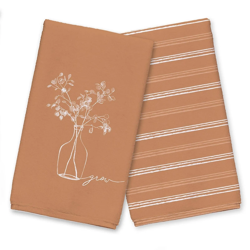 Terracotta Grow Tea Towel Set