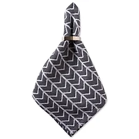 Black & White Herringbone Napkin, 6ct.