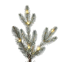 4ft. Pre-Lit Gooding Potted Pine Artificial Tree, Warm White LED Mini Lights