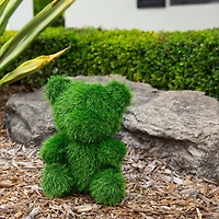 14in. UV Resistant Artificial Grass Garden Plush Topiary Bear (Indoor/Outdoor)