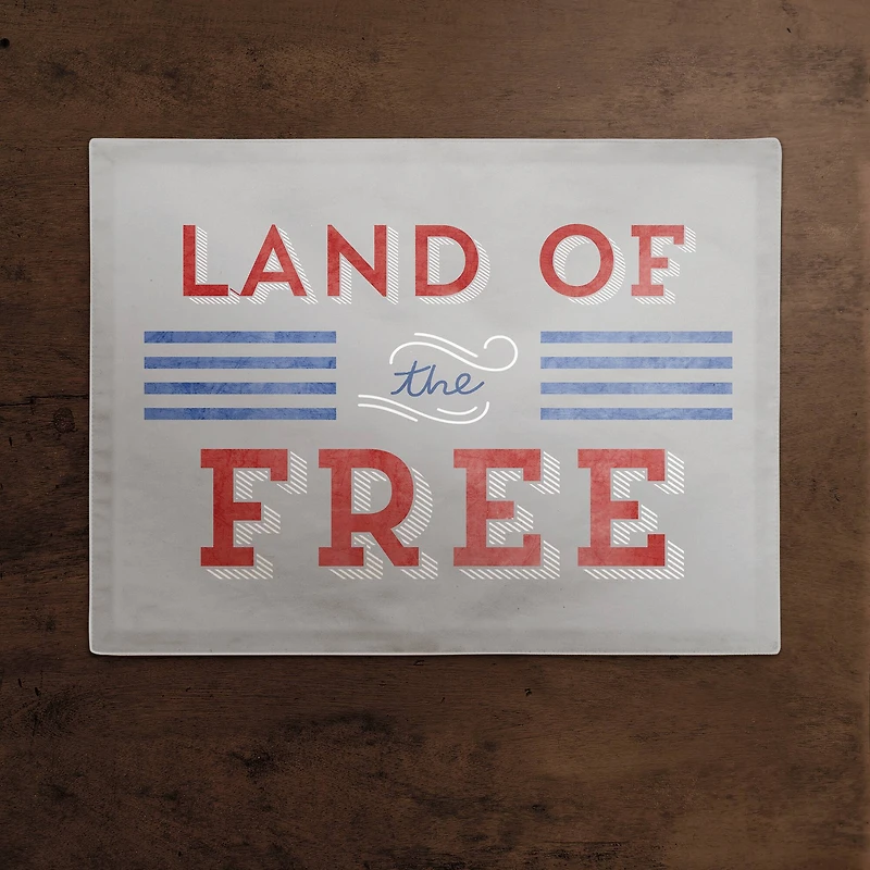 Land of the Free Cotton Twill Placemat