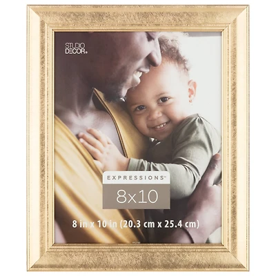 Expressions™ 8" x 10" Gold Scoop Frame by Studio Décor®