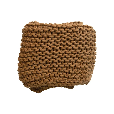 Hello Honey® Brown Crocheted Fabric Throw