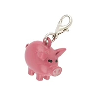 Metal Pink Pig Charm by Bead Landing™