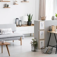 Lalia Home 18" Clear Honeycomb Glass Table Lamp with White Shade